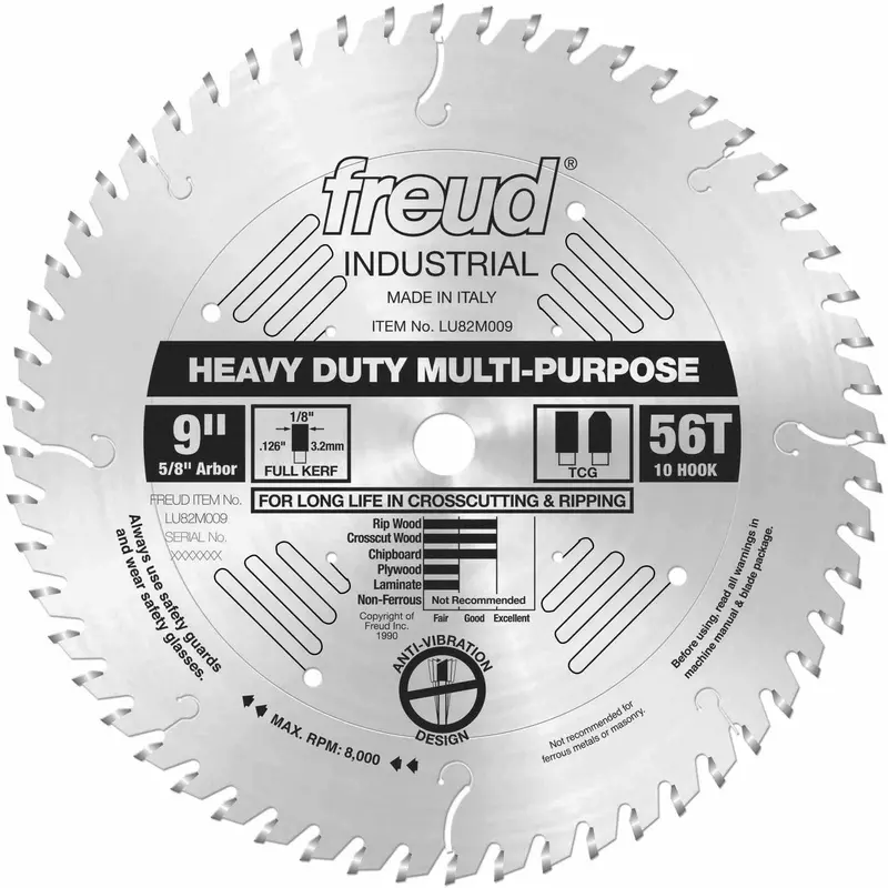 Freud LU82M009 9 in. Heavy Duty Multi-Purpose Blade