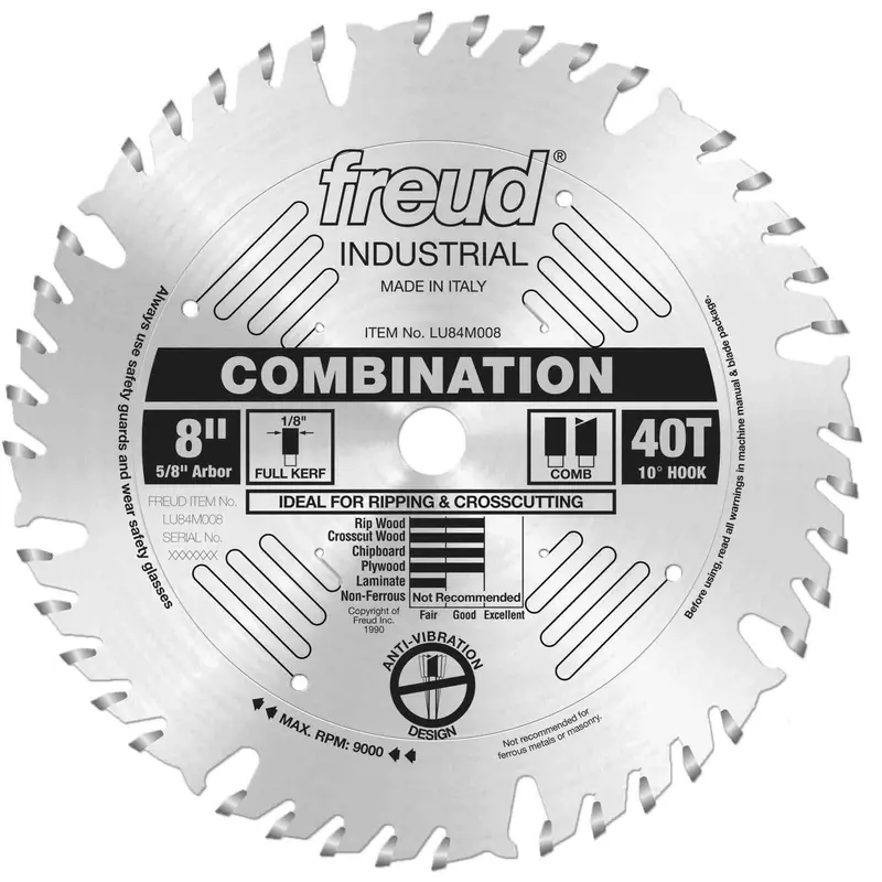 Freud LU84M008 8 in. Combination Blade