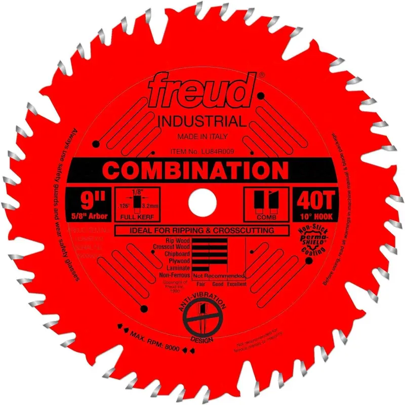 Freud LU84R009 9 in. Combination Blade