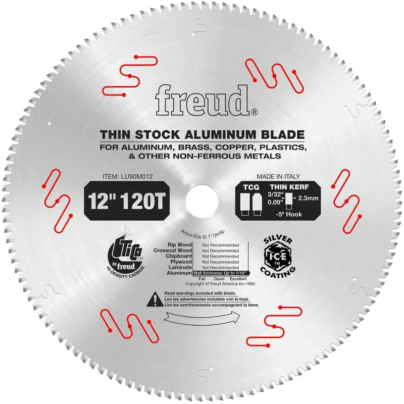 Freud LU90M012 12 in. Thin Stock Non-Ferrous Metal Blade