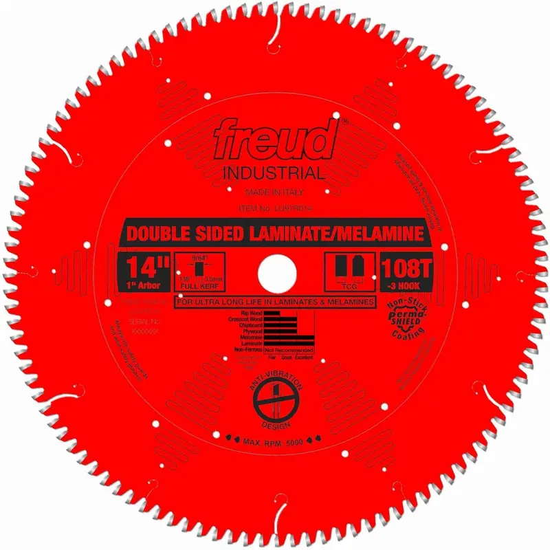 Freud LU97R014 14 in. Double Sided Laminate/Melamine Blade