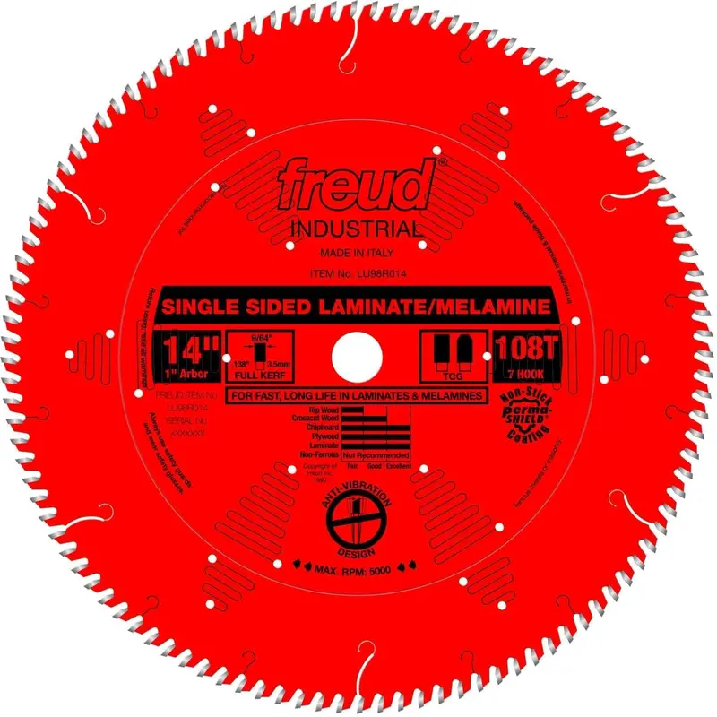 Freud LU98R014 14 in. Single Sided Laminate/Melamine Blade