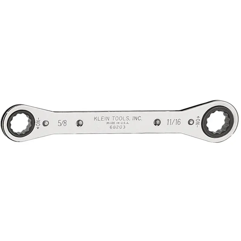 Klein 68203 Ratcheting Box Wrench - 5/8" x 11/16"