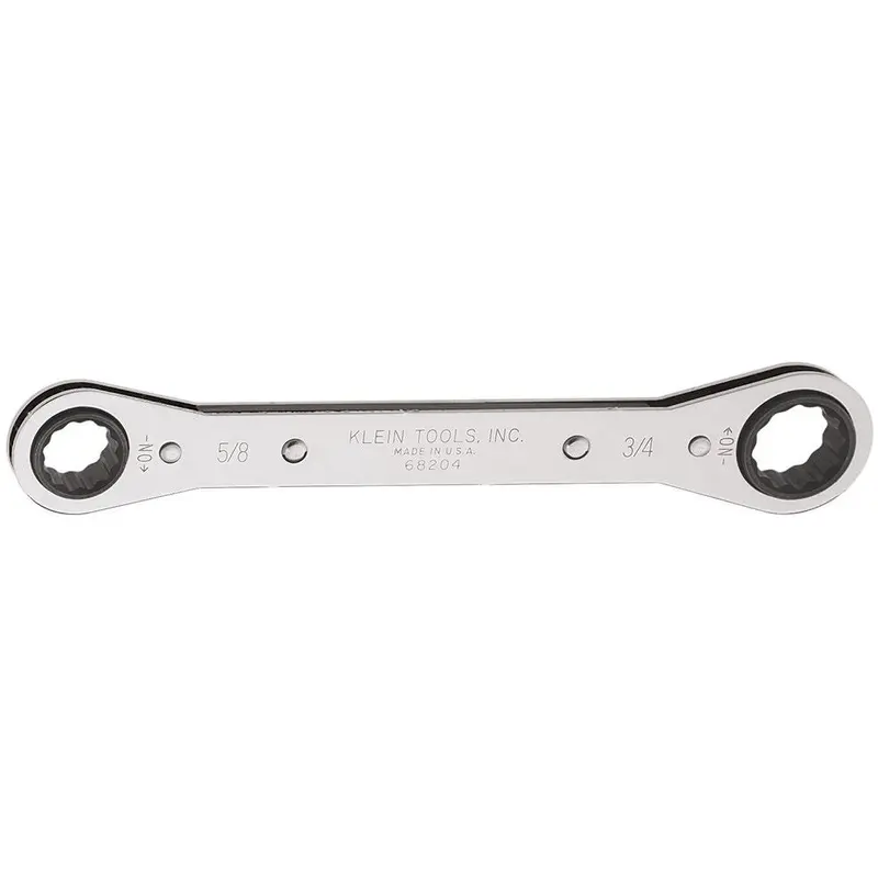 Klein 68204 Ratcheting Box Wrench - 5/8" x 3/4"