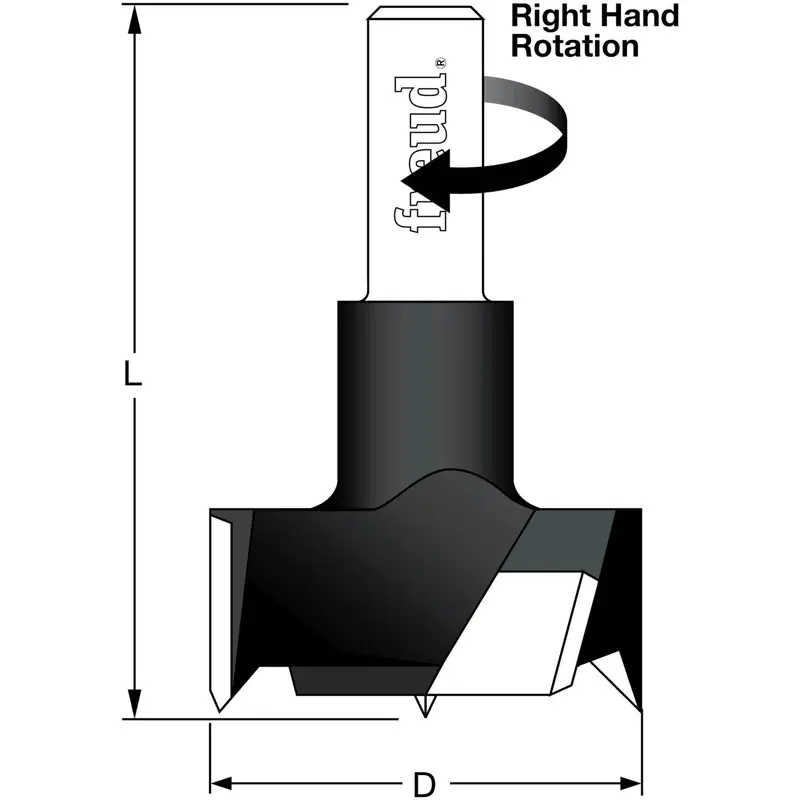 Freud CB18057R 22mm Cylinder Hinge Router Bit