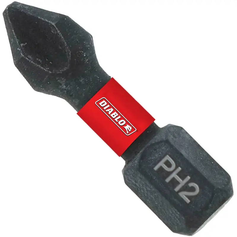 Diablo DPH21P2 1 Inch #2 Phillips Drive Bits , 2-Pack