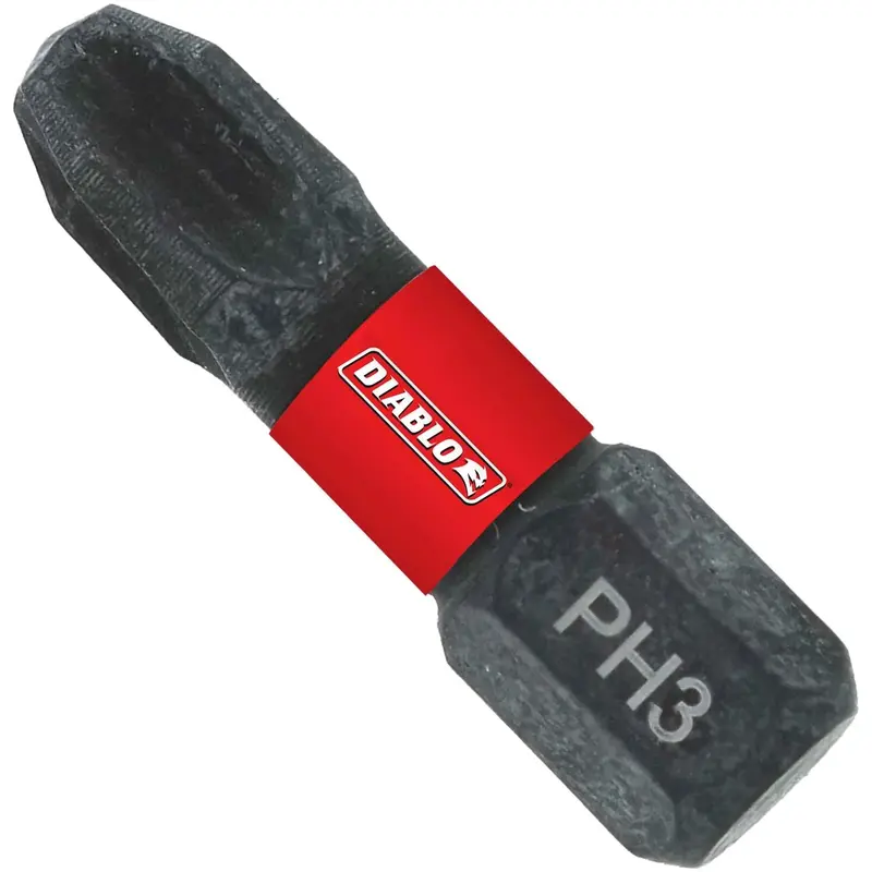 Diablo DPH31P5 1 Inch #3 Phillips Drive Bits , 5-Pack