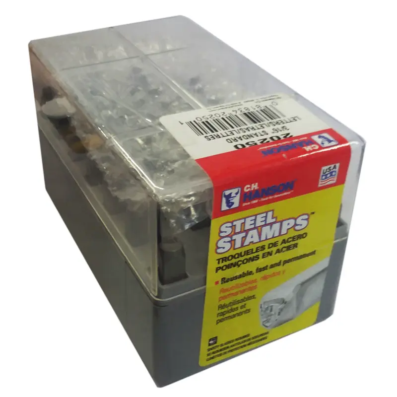 C.H. Hanson Metal Stamping Set 1/8" Letters (20200)