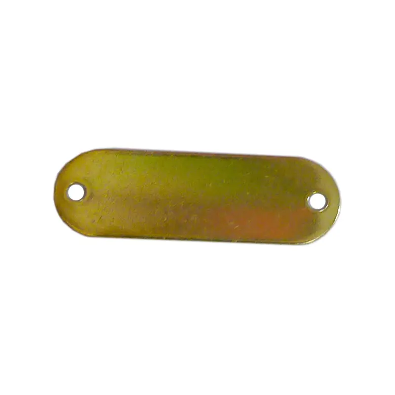 18 Gauge 5/8  x 1 29/32  Solid Brass Nameplate (21B)