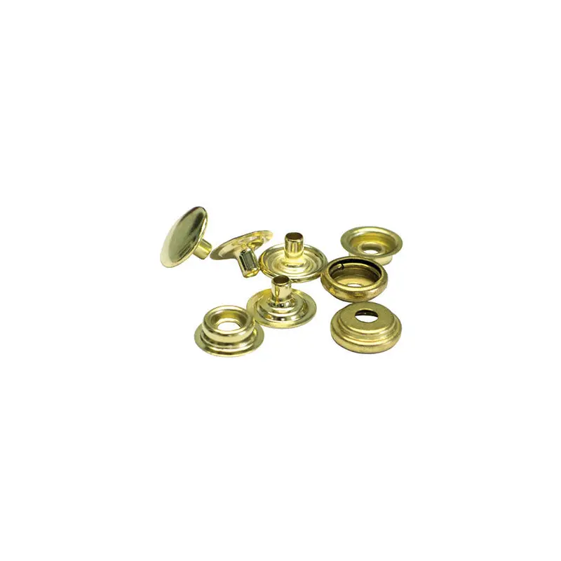 #20 Brass Gold USA Snaps (Qty 100) (K2717-20-C)