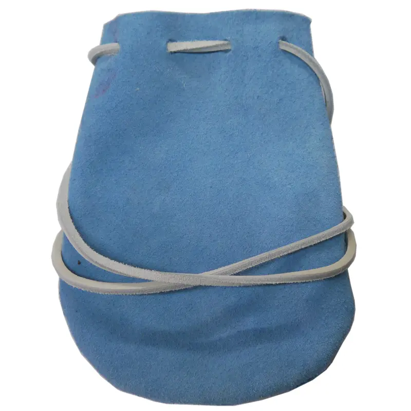 Light Blue Suede Drawstring Dice/Marble Pouch (SLMPD-LB)