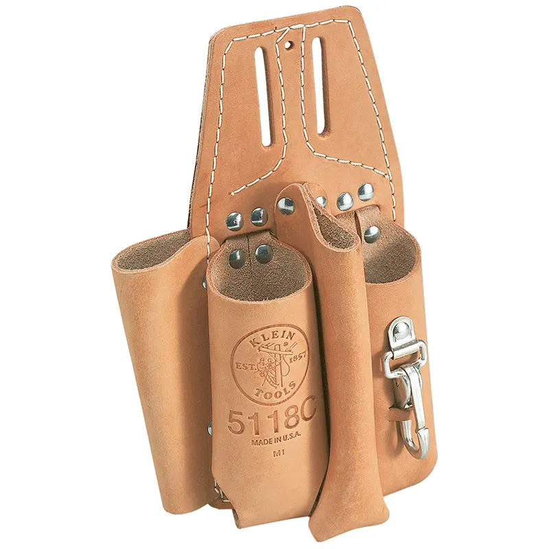 Tool Pouch for Pliers, Folding Rule, Screwdriver & Wrench Holder (5118C)