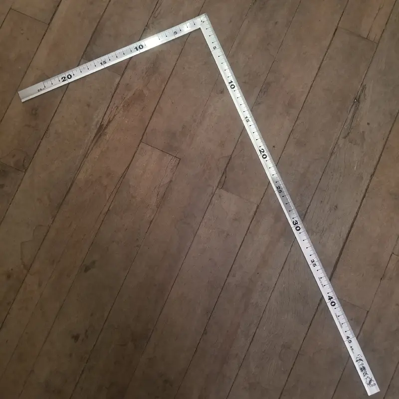 Shinwa Japanese 6" x 12" & 23cm x 45cm Carpenter's Square (34513)