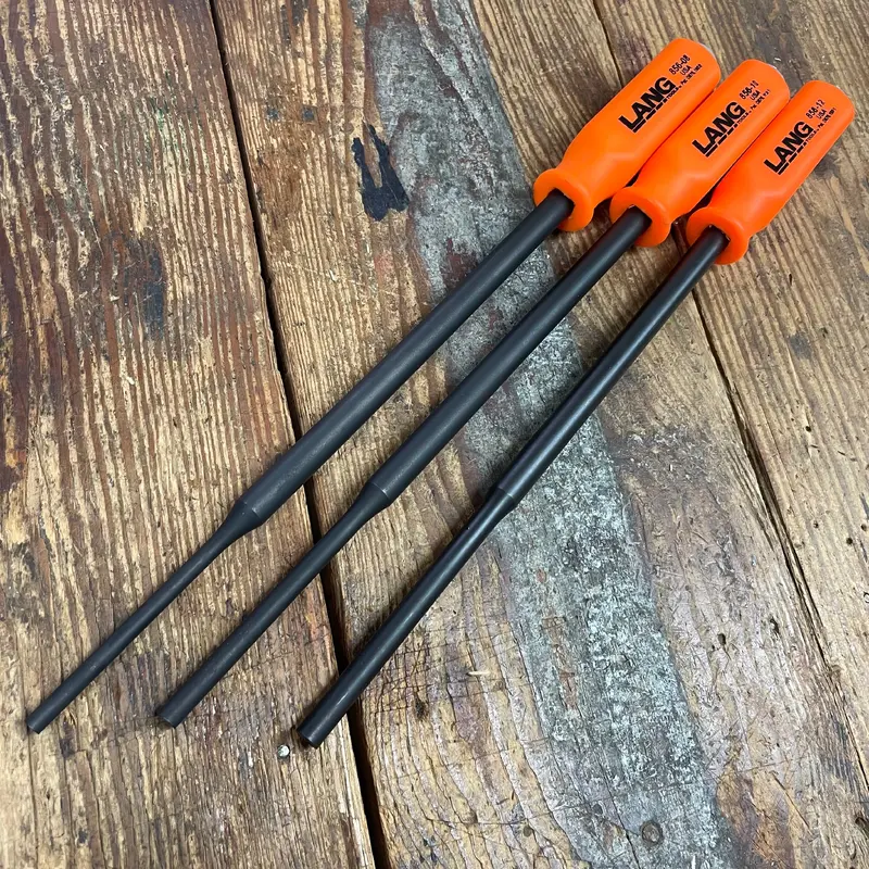Lang Extra Long Pin Punch Set w/ Striking Cap Handles (856-3ST)