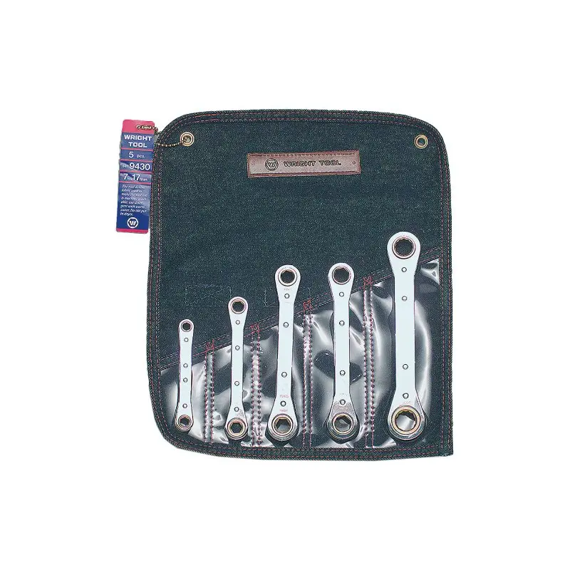 5 Pc. Metric Ratcheting Box Wrench Set 7mm - 17mm (9430WR)