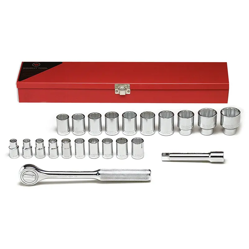 1/2" Drive 22 Piece 12 Point Standard Metric Socket Set (472WR)