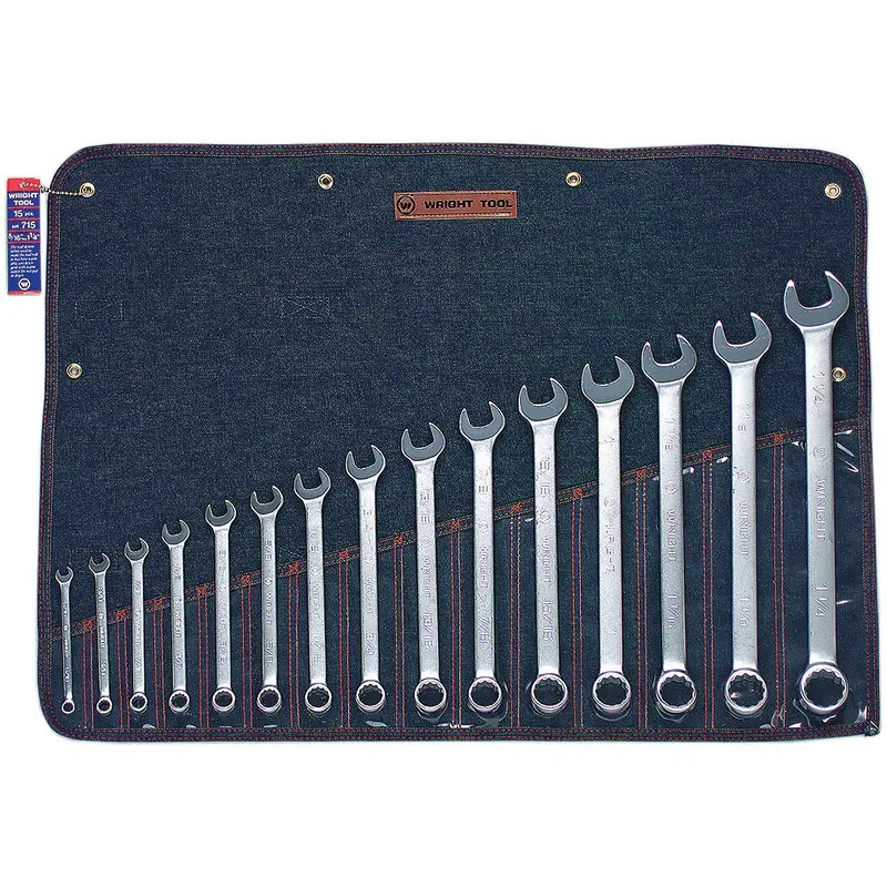 15 Piece 12 Pt. Combination Wrench Set 5/16"-1-1/4" (715WR)
