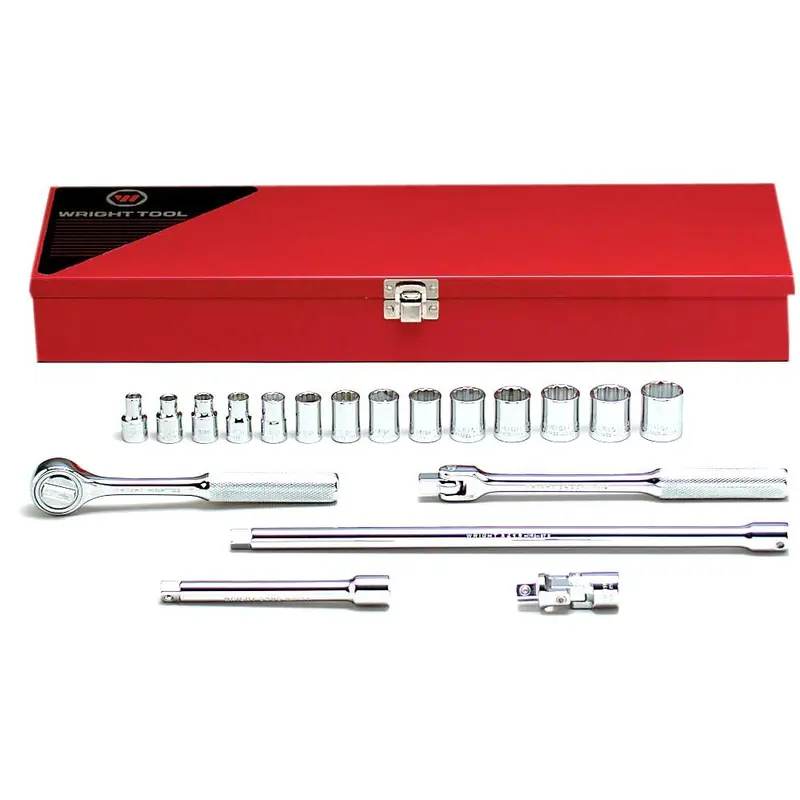 3/8" Drive 19 Piece 12 Point Standard Metric Socket Set (364WR)