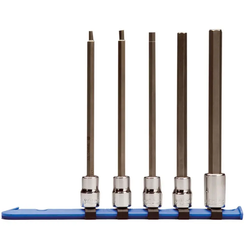 3/8" Drive 5 Piece Metric Hex Bit Socket Set - Long Length (361WR)