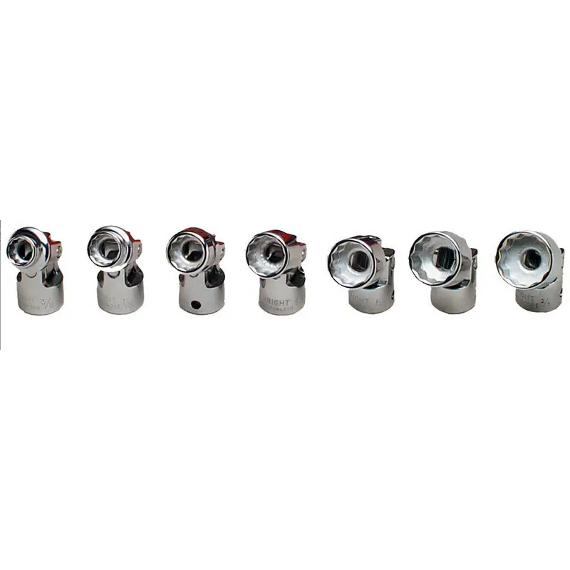 3/8" Drive 7 Piece 12 Point Flex Socket Set 3/8" - 3/4" (308WR)