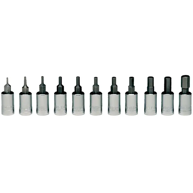 Wright 1/4" Drive 11 Piece Hex Socket Set #205 (205WR)