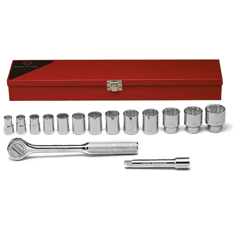 Wright Tool #417 1/2" Drive 15 Piece Socket Set (417WR)