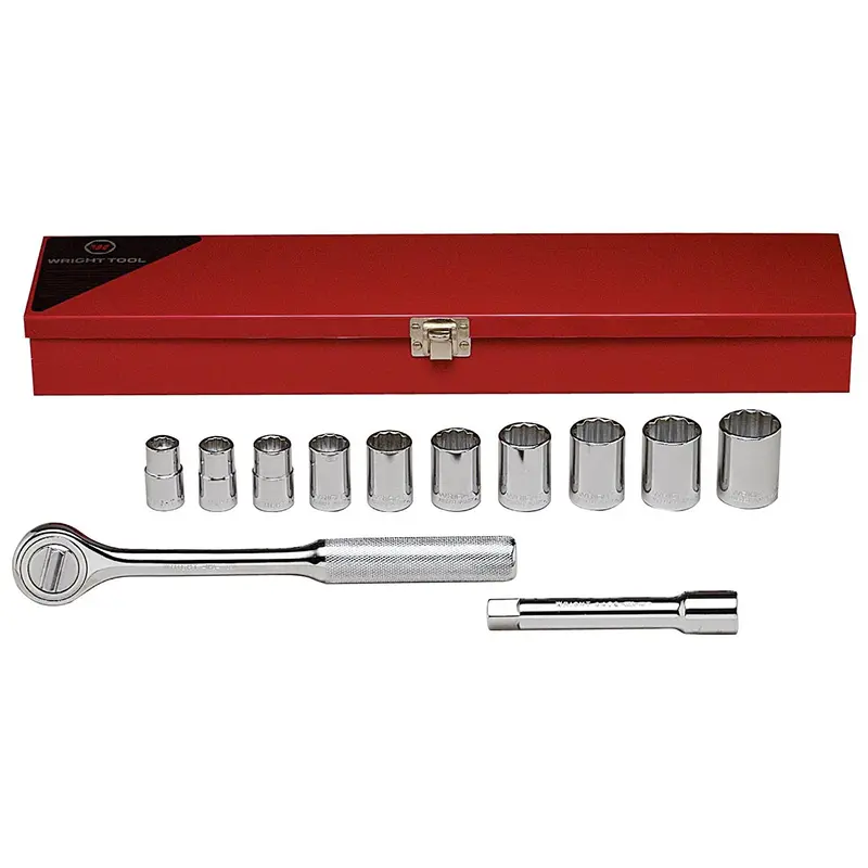 Wright Tool #418 12-Piece 12-Point Standard Socket Set (418WR)