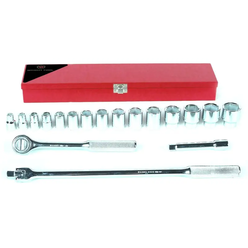 Wright Tool #423 18-Piece 6-Point Standard Socket Set (423WR)