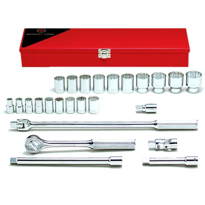 Wright Tool #424 25-Piece 12-Point Standard Socket Set (424WR)