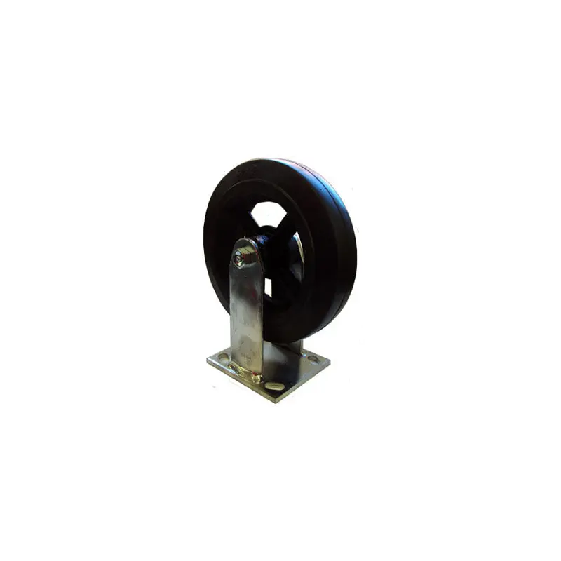 6" steel wheel casters rubber tire ridgid (TP7R-6RC1)