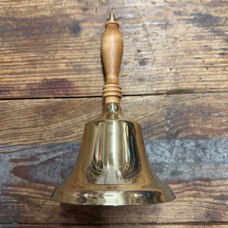 10 1/4" Brass Hand Bell - School Bell (10HB)