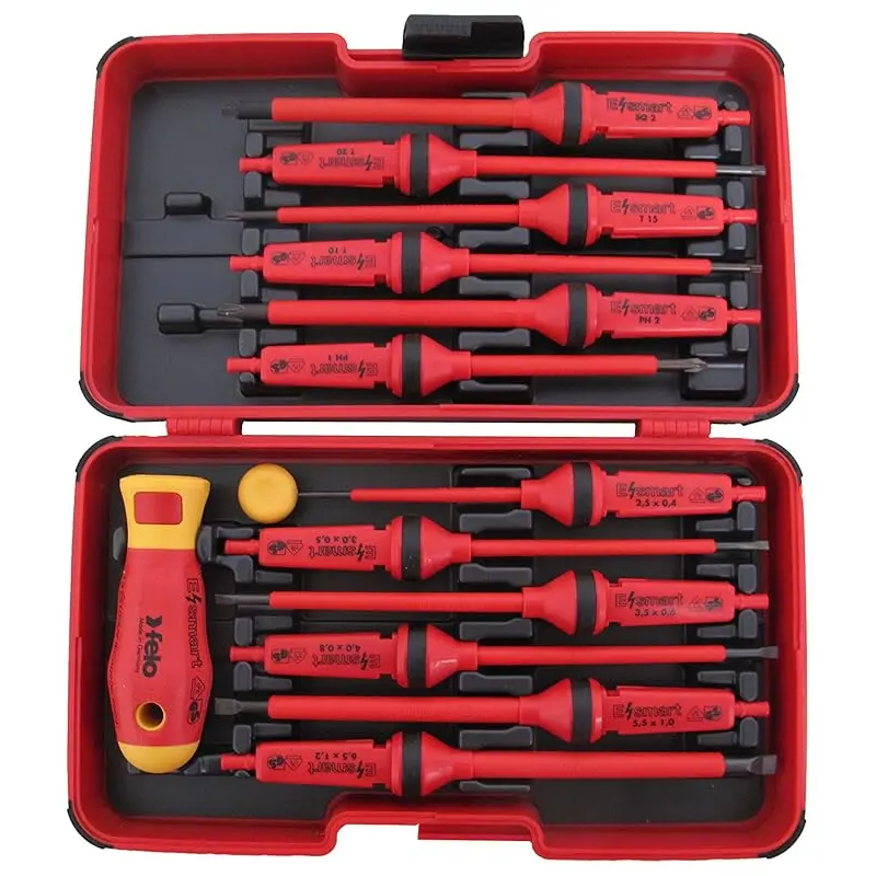 Felo 14 pc E-Smart Square 2 Insulted Screwdriver Set (53447)