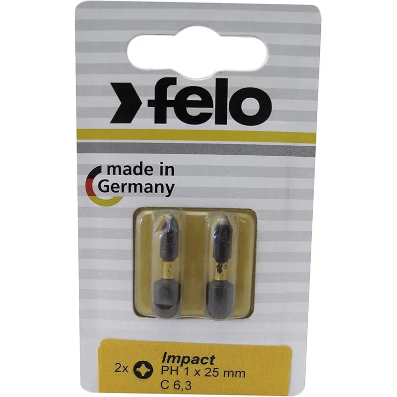 Felo 2pc Phillips #1 x 1" Impact Bit Set (63607)