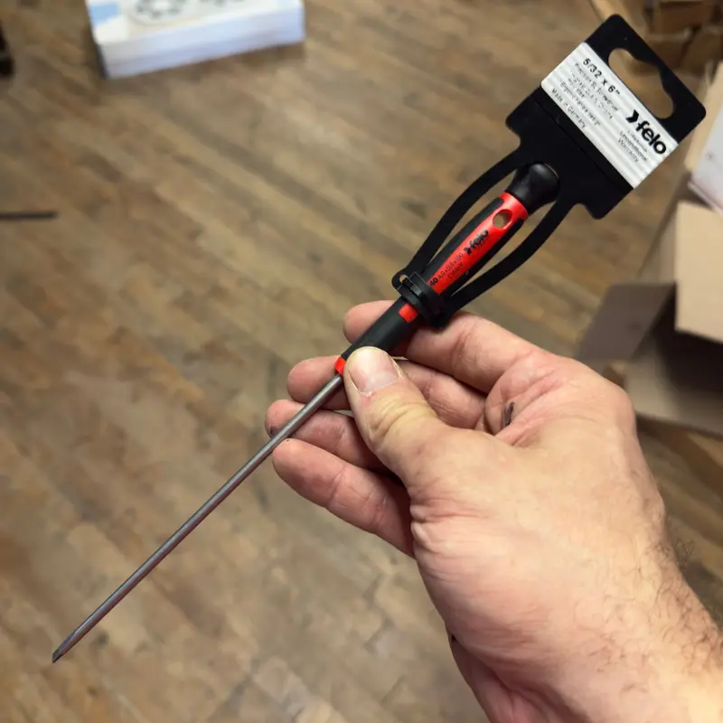 Felo Precision Slotted Screwdriver 5/32" x 6" (31762)