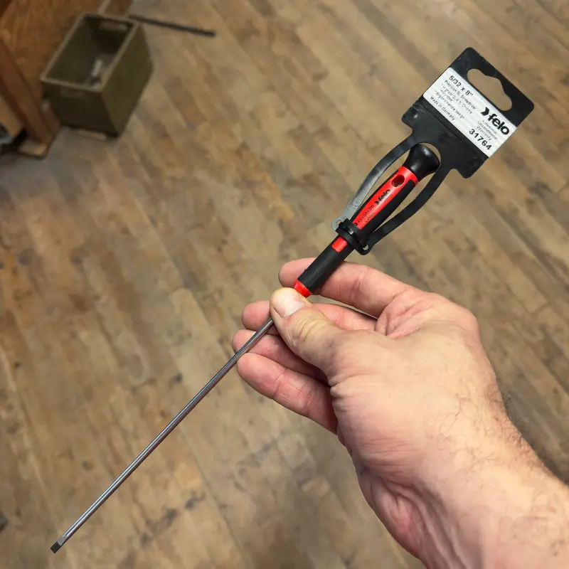 Felo Precision Slotted Screwdriver 5/32" x 8" (31764)
