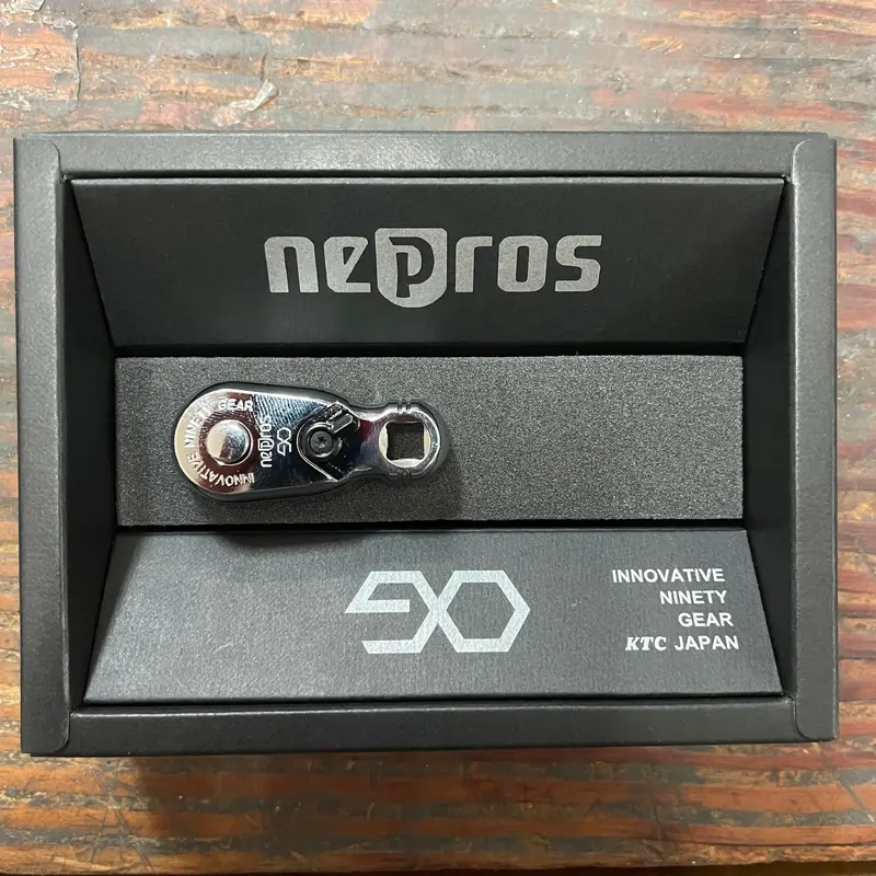 Nepros 1/4" Dr. Super Stubby 2" Ratchet 90 Teeth (NBR290H)