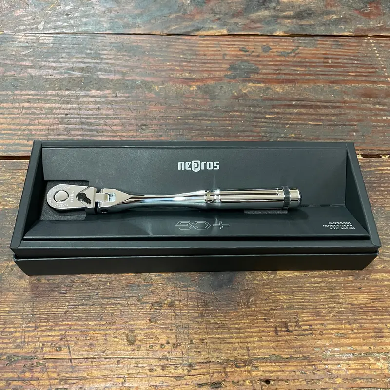 Nepros 3/8" Dr. 9" Flex Head Ratchet 90 Teeth (NBR390AF)