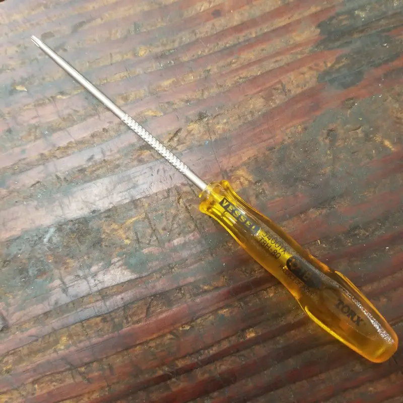 Vessel Torx T8H x 80mm Power Grip Screw Driver (5400TXT8H80)