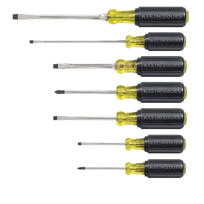Klein 7 pc Cushion Grip Screw Driver Set (85076)
