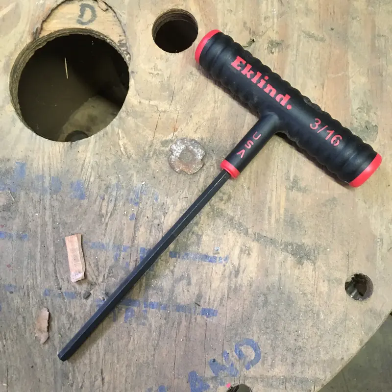 Eklind T-Handle Hex-Key (4" Blade x 3/32" Hex) (61606)