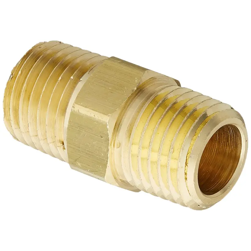 #646 Milton Male Hex Nipple 1/4" N.P.T (646)