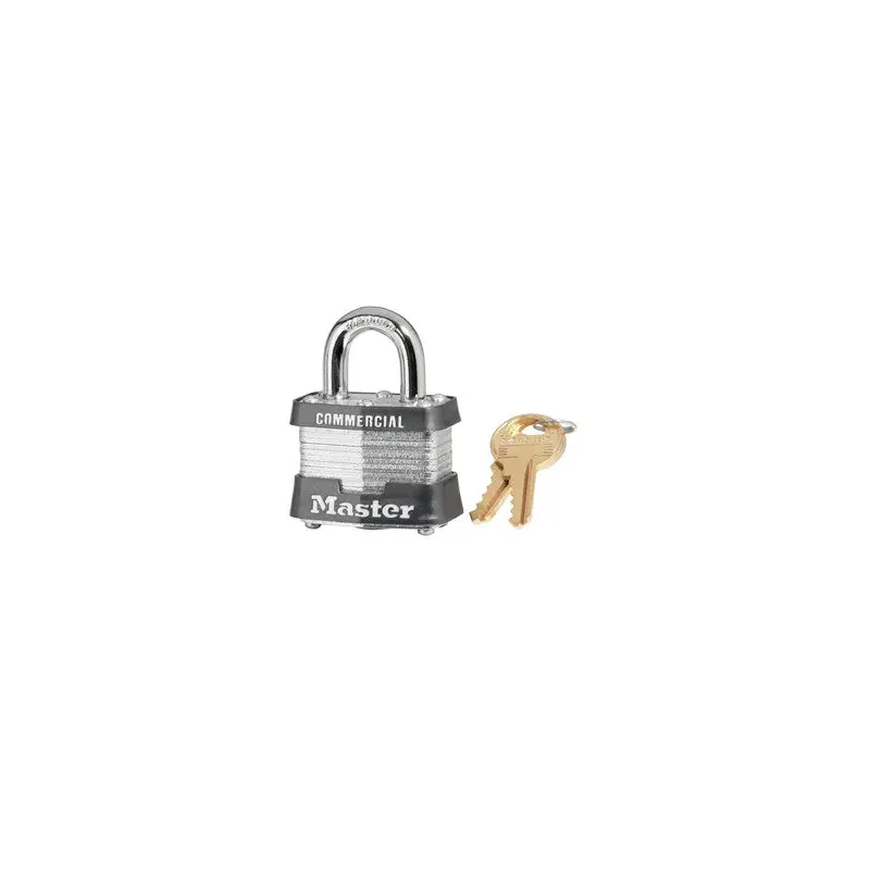 MasterLock #3D 1-9/16" Wide Laminated Steel Pin Tumbler Padlock (3D)