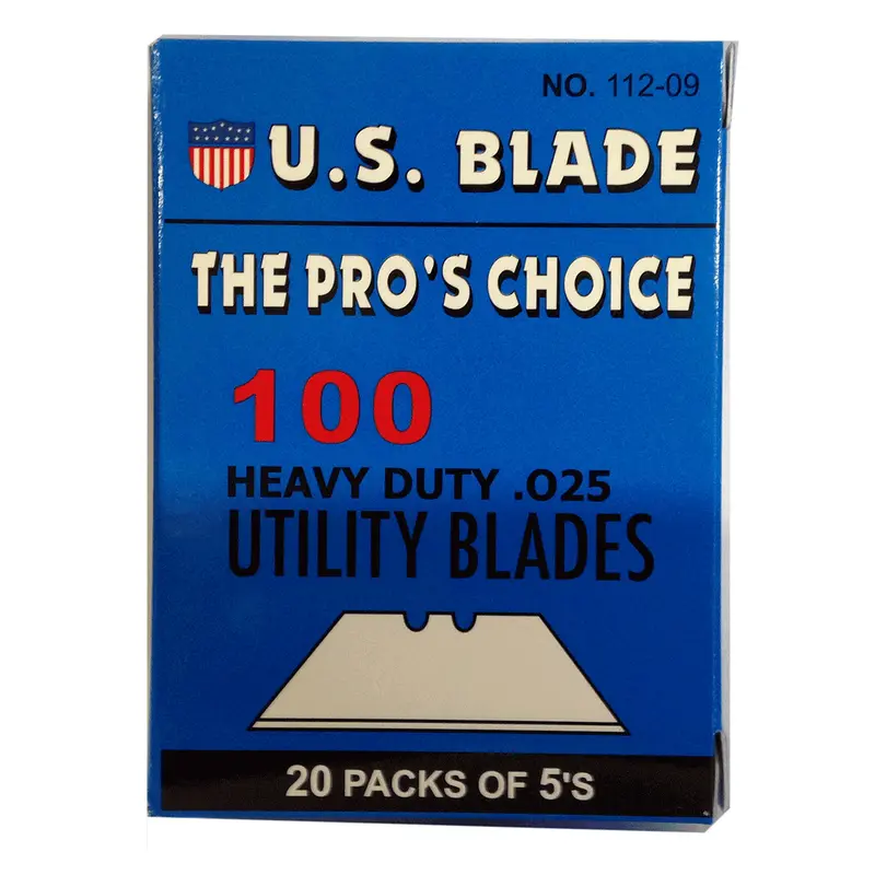 100 Pack of 2 Notch Utility Knife Blades (TE03-011)