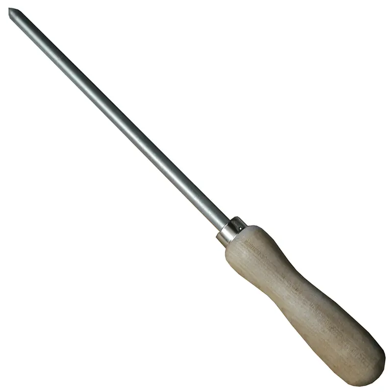 Diamond Butcher's Steel with Wood Handle (BUTCHER)