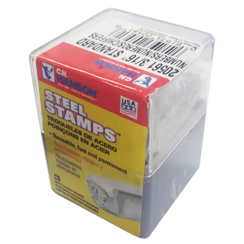 C.H. Hanson Metal Stamping Set 3/16" Numbers (20561)