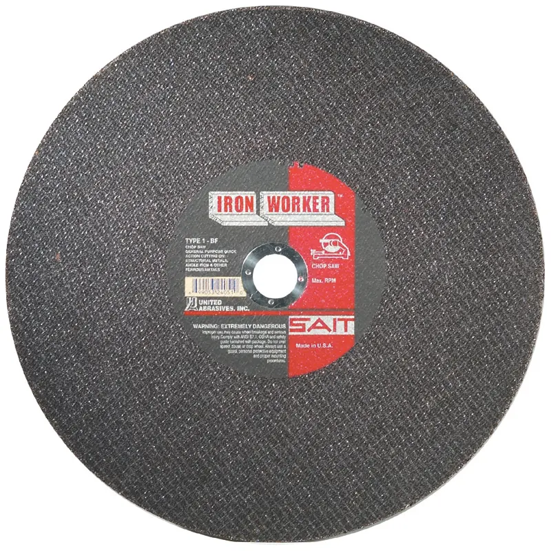 United Abrasives 14" x 3/32 x 1" arbor metal cutoff wheel 24051 (24051)