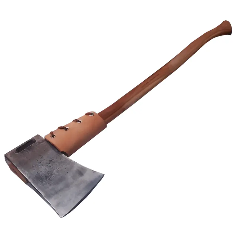 US Made Top Grain Leather Axe Collar w/ Eyelets & Laces (AC1)