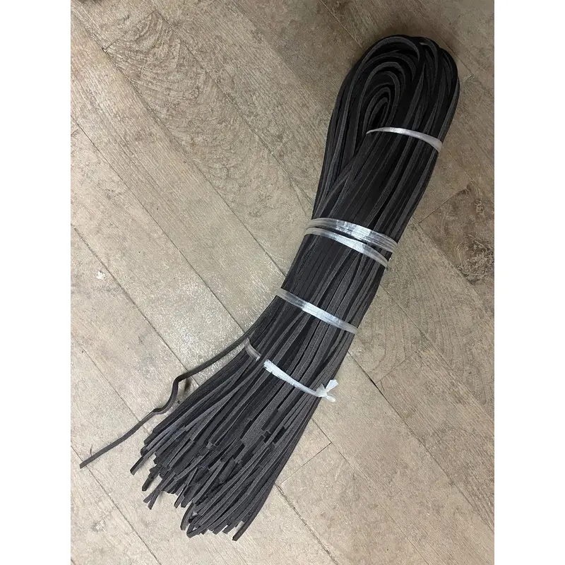 100 pack of 9/64" x 28" Dark Brown Leather Laces