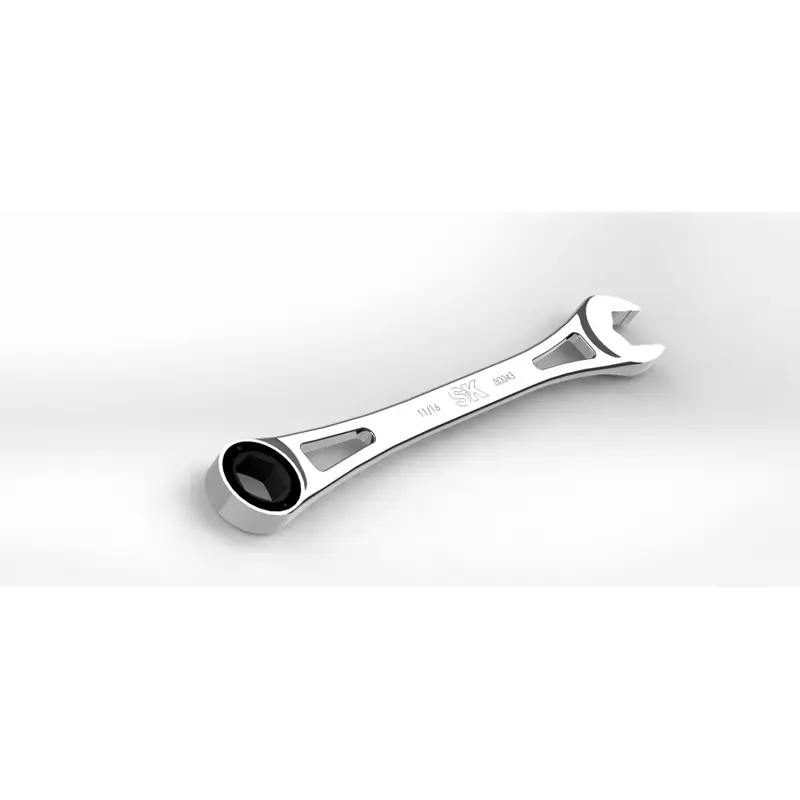 11/16" 6 Point Fractional Combination Chrome X-Frame Wrench (SK80043)