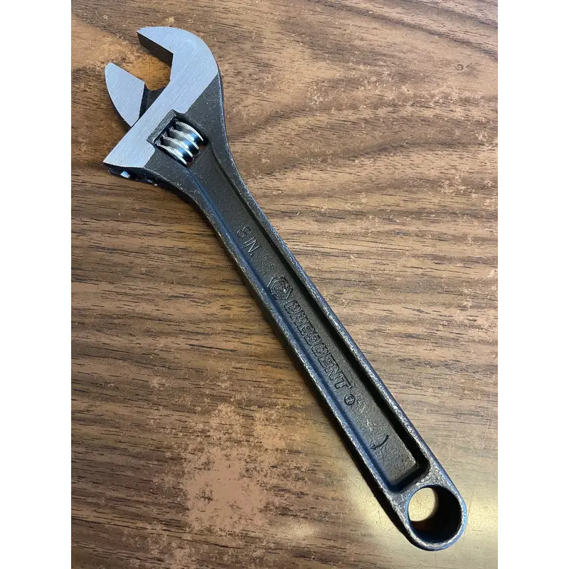 8" Crescent Black Oxide Adjustable Wrench (Slight Corrosion Spots) (AT18)